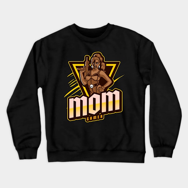 Mom Gamer Funny Gaming Crewneck Sweatshirt by QuirkyWay